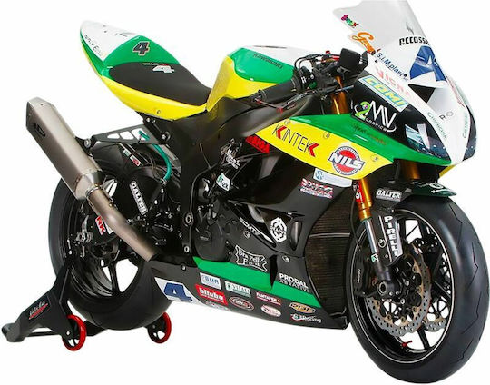 Spark Окомплектована Изпускателна Система Титаниева Стоманена Force Tri-oval Conical Gka8806t Kawasaki Zx-6 R 636 Abs 13-20 Kawasaki Zx-6 R 600 09-16