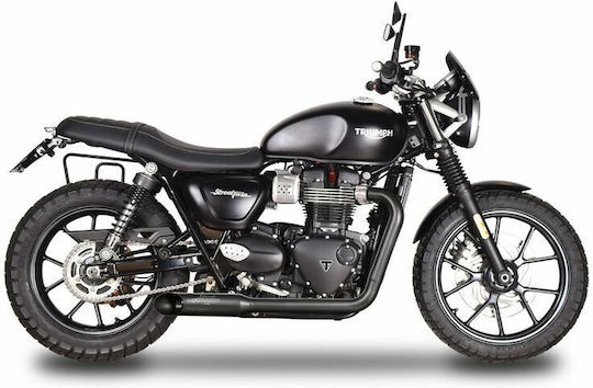 Spark Оцялостна Изпускателна Система Стоманена Round Turn-out Gtr8804bom Triumph Bonneville 1200 T120 Abs 16-19