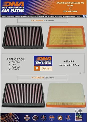 Fiat Doblo 1.5 L Diesel 22-26 Dna Air Filter P-ci15h22-01