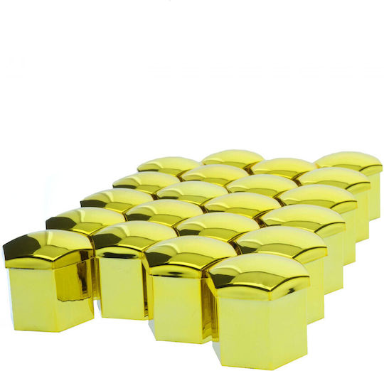 Extremo Tuning Gold 19 Mm Caps Bolts Set 20 Pcs Co2