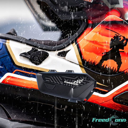 FreedConn F1 Plus V2 Единичен Интерком за Каска на Мотоциклет с Bluetooth