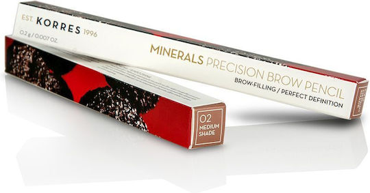 Korres Minerals Precision Double Sided Eyebrow Pencil 02 Medium Shade