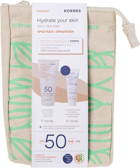 Korres Yoghurt Set with Sunscreen Face Cream & Serum