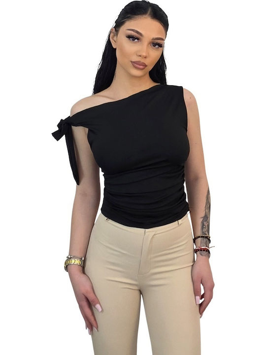 Bluza Damă De Vară Fără Mâneci Neagră