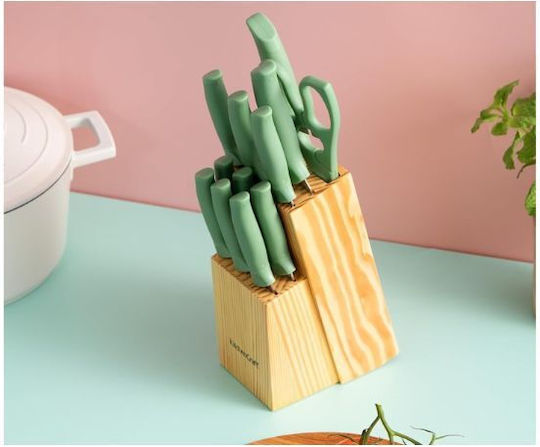Kitchen Craft Set Cuțite cu Bază din Oțel Inoxidabil 7 Bucăți
