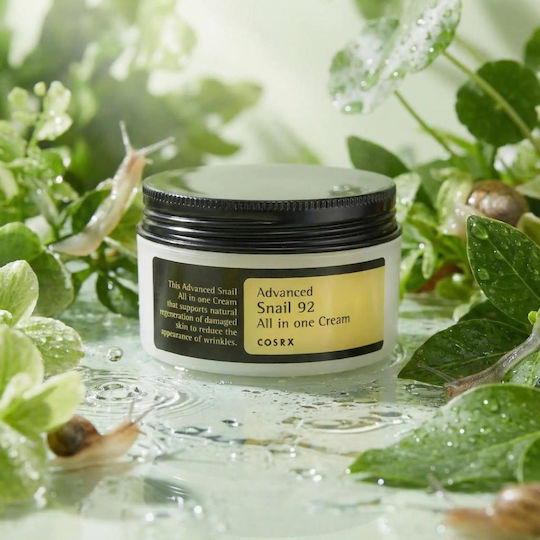 Cosrx Advanced Snail 92 All in One 24ωρη Κρέμα Προσώπου Ημέρας για Ενυδάτωση, Ανάπλαση & Ρύθμιση Λιπαρότητας με Έκκριμα Σαλιγκαριού 100ml