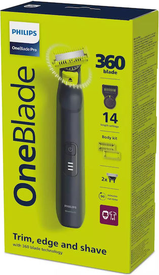Philips OneBlade Pro 360 QP6542/15 Elektrische Rasierer Gesicht / Körper Wiederaufladbar