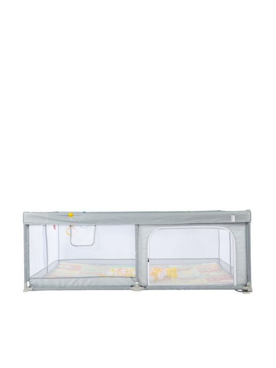 Parc cu Saltea Gri 200x180cm
