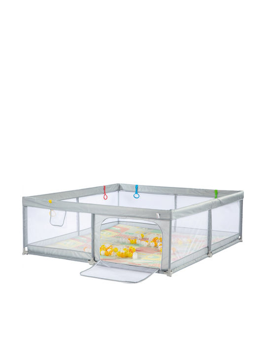 Parc cu Saltea Gri 200x180cm