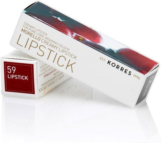 Korres Morello Creamy Lipstick 59 Burgundy Red 3.5gr