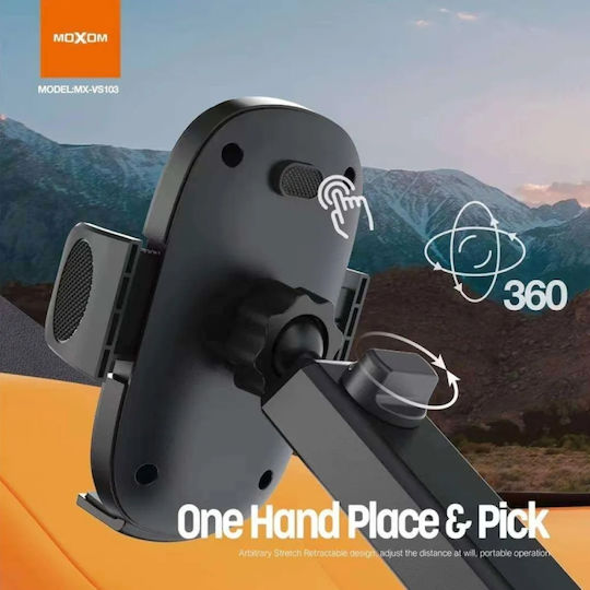 Moxom Car Mobile Mount with Adjustable Hooks Black
