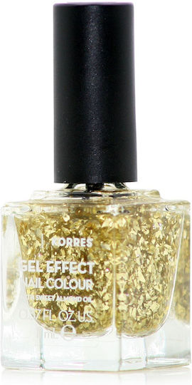 Korres Gel Effect Glossy Long Lasting Nail Polish 97 Golden Coin 11ml