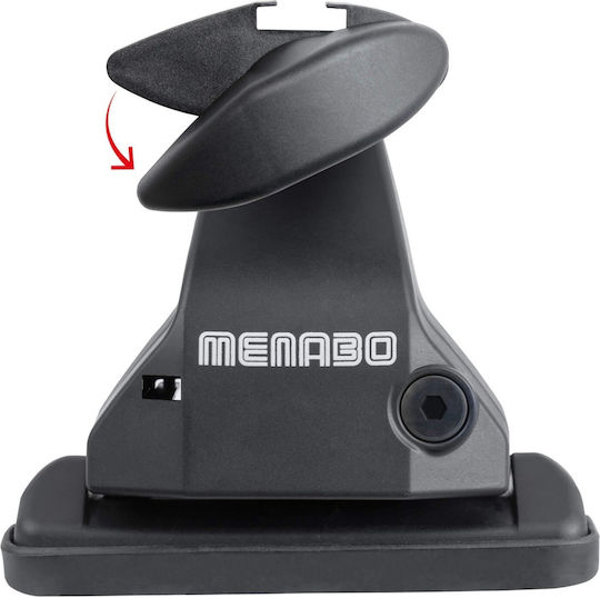 Menabo Omega Plus Black Cross Bars Audi A3 8p 3 Doors Model 2004-2007