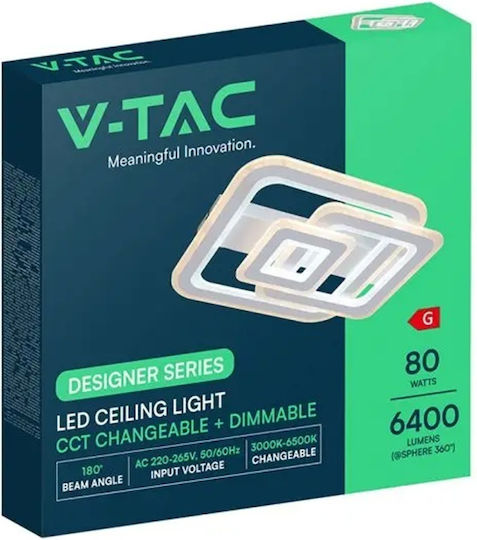 Led Aplicatie 80w 3în1 Dimmabilă Telecomandă