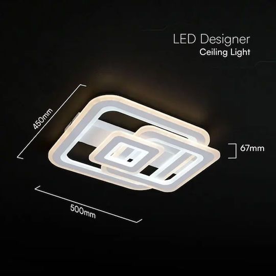 Led Aplicatie 80w 3în1 Dimmabilă Telecomandă