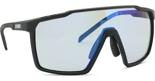 Uvex Cycling Glasses with Black Frame and Photochromic Lenses