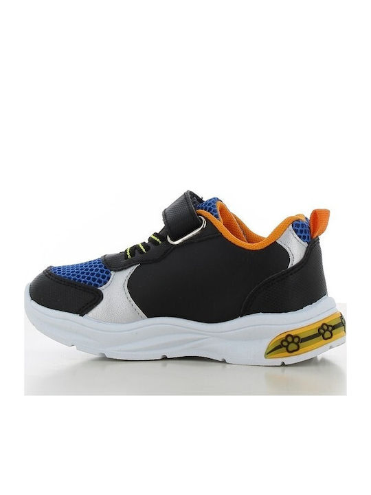 Παιδικά Sneakers με Σκρατς & Φωτάκια Μπλε