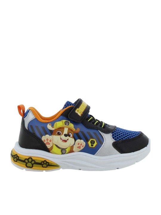 Παιδικά Sneakers με Σκρατς & Φωτάκια Μπλε