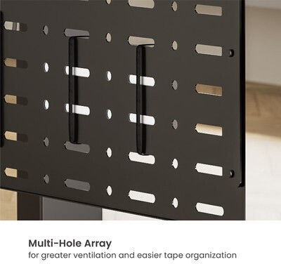 Brateck Cable Management Γραφείου Cc11-20-2 Μεταλλικό 768x63x307mm Μαύρο