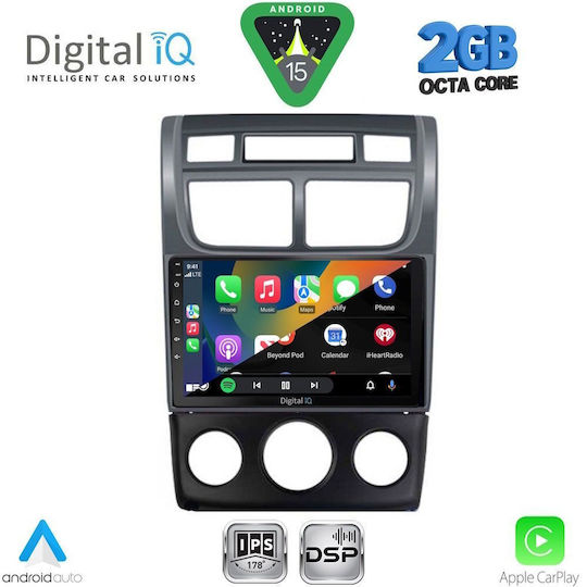 Digital IQ Ηχοσύστημα Αυτοκινήτου για Kia Sportage 2004-2010 με Clima+A/C (Bluetooth/USB/WiFi/GPS/Apple-Carplay/Android-Auto) με Οθόνη Αφής 9"