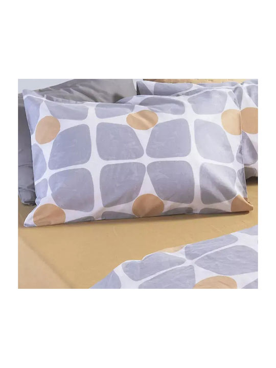 Nef-Nef Homeware Casual Bettlaken Set mit 2 Kissenbezügen Übergröße mit Gummibettlaken 170x270+35cm 3 (3Stücke)