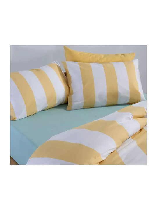 Nef-Nef Homeware Casual Set Cearceafuri de Pat Single cu Elastic 100x200+35cm 3 (3 bucăți)