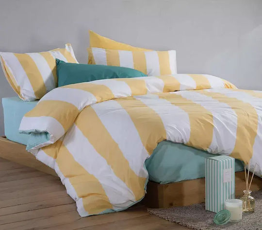 Nef-Nef Homeware Casual Σετ Σεντόνια Μονά με Λάστιχο 100x200+35εκ. 3 (3τμχ)