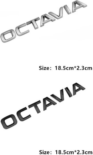 Афтърмаркет Емблема Octavia New Багажник Изцяло Черна Tc