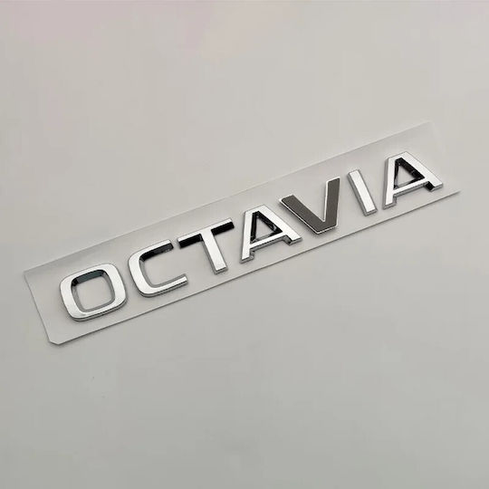 Aftermarket Emblem Octavia New Trunk Silver Tc