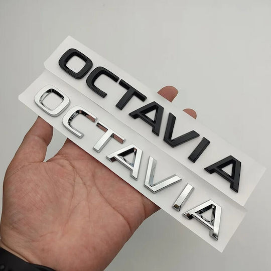 Aftermarket Emblem Octavia New Trunk Silver Tc