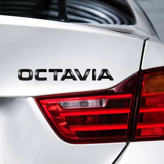 Афтърмаркет Емблема Octavia New Багажник Изцяло Черна Tc