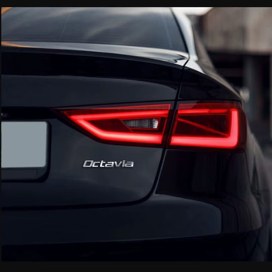 Aftermarket Emblem Octavia New Trunk Silver Tc