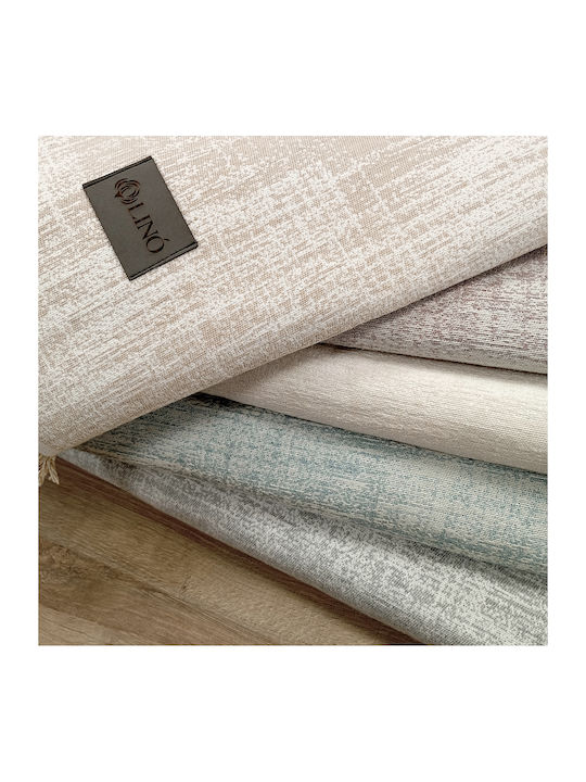 Lino Home Three-Seater Sofa Throw Jacquard 180x300cm Ecru