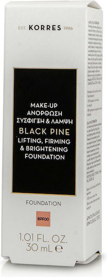 Korres Black Pine Lifting, Firming & Brightening Liquid Make Up BPF00 30ml