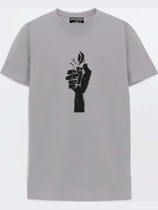 T-shirt Γκρι Ανοιχτό