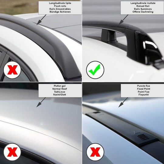 Menabo Bare Transversale Argintii Fender XL Opel Frontera 1991-1998