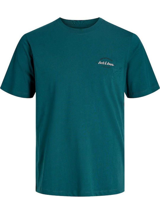 Crew Neck T-shirt Mineral Blue, Green