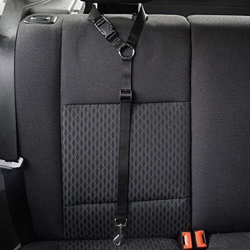 Adjustable Dog Car Seatbelt Black