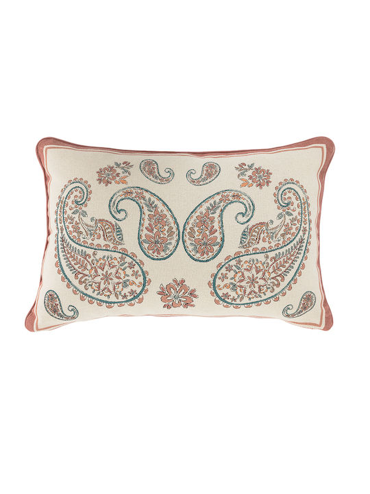 Palamaiki Decorative Pillow Case from 100% Cotton Multicolour 40x60cm