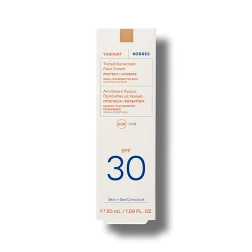 Korres Yoghurt Αντηλιακή Κρέμα Προσώπου SPF30 με Χρώμα 50ml