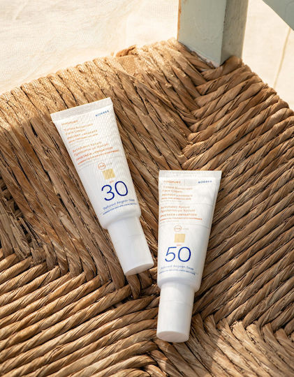 Korres Yoghurt Cremă Solară Waterproof de Față SPF50 cu Pigment 40ml