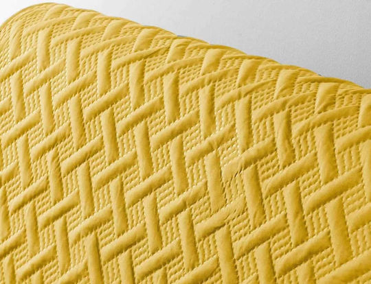 Douceur d'Intérieur Σετ Ελαστικά Καλύμματα Σαλονιού Yellow 223x179cm
