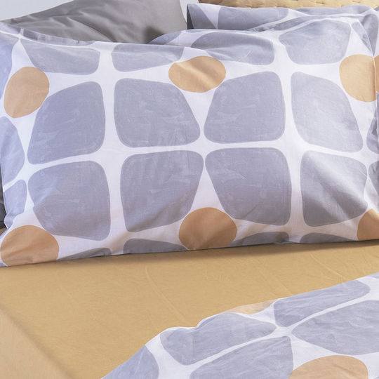 Nef-Nef Homeware Bamb.casual Coreo Калъфка за Възглавница с Корица за Плик Жълта 52x72см