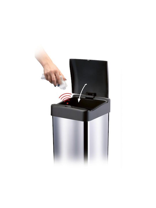 Lamart Coș De Gunoi Din Oțel Inoxidabil Argintiu 50lt