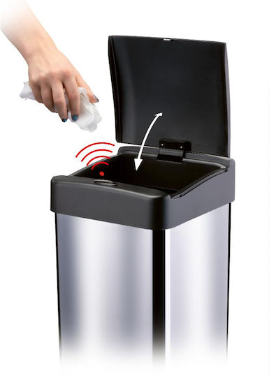 Lamart Lamart Mülleimer Aus Inox Mit Sensor Silber 50lt
