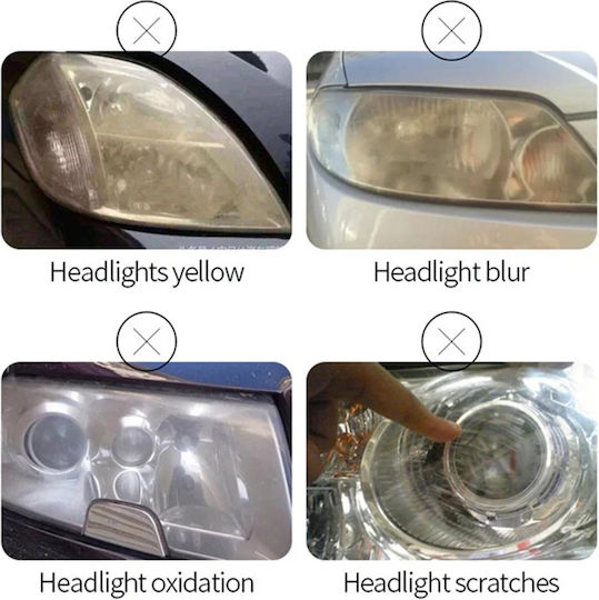 Professional Replacement Liquid Lamp Headlight Restoration 800gr Red Blue Vision 3rd Generation 2pcs Tc-382