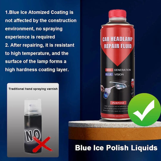 Professional Replacement Liquid Headlight Defogging Lamp 800gr Red Blue Vision 3rd Generation Tc-381