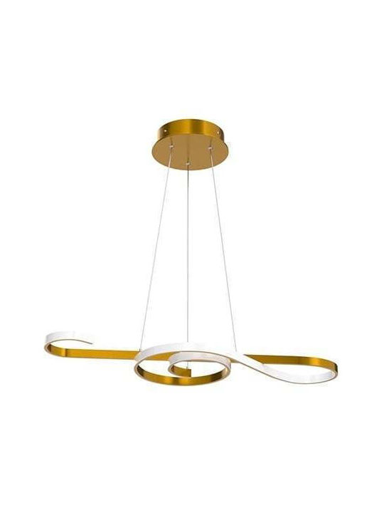 V-TAC Candelabru Suspendat Auriu LED cu Lumină Alb Cald 70x100cm