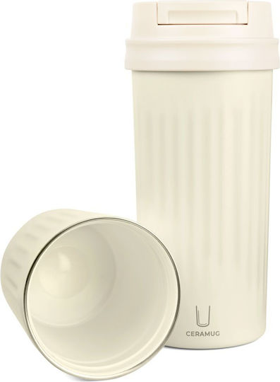 Troika Plastic Thermos Bottle Glass 500ml Ceramug 500