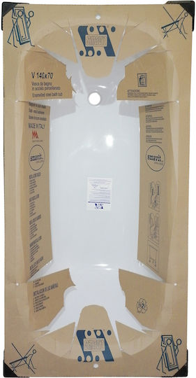 6-01-003 Steel Bathtub 140x70cm 6-01-003 Steel Bathtub 140x70cm